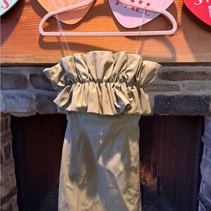 DO+BE Tan Pleated Dress